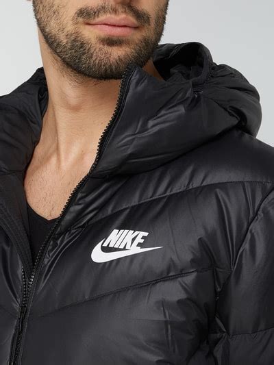 nike daunenjacke mit kapuze schwarz|Schwarz Jacken & Westen .